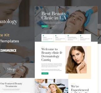 Cantiq - Beauty Clinic & Dermatologist Elementor Pro Template Kit