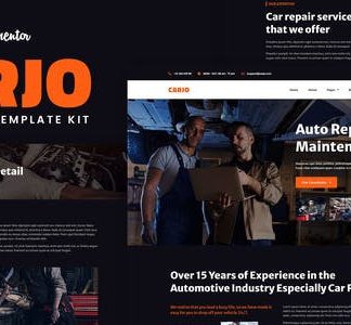 Carjo - Car Services & Repair Elementor Template Kit