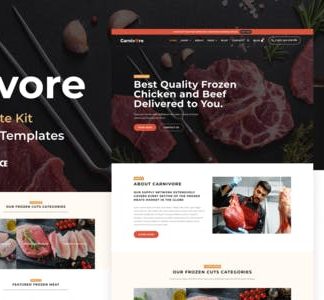 Carnivore - Meat Shop & Butchery Elementor Pro Template Kit
