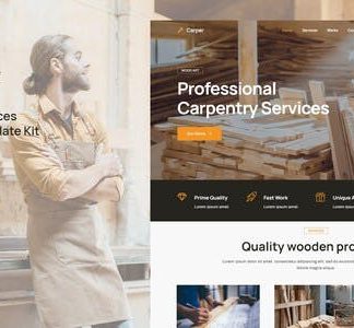 Carper - Carpenter & Craftman Elementor Template Kit