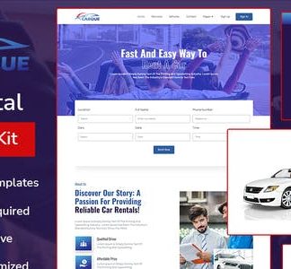 CarQue - Car Rental & Auto Services Elementor Template Kit