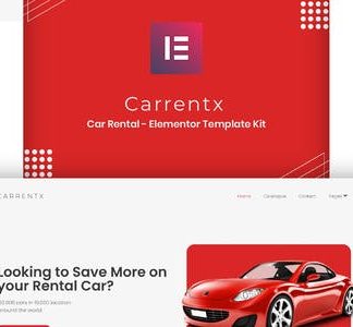 Carrentx - Car Rental Elementor Template Kit