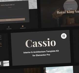 Cassio - Interior & Architecture Elementor Pro Template Kit