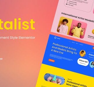 Catalist - Artist Management Elementor Template Kit