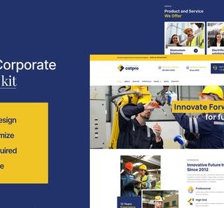 Catpro - Industry Corporate Elementor Template Kit
