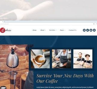 Cedric - Coffee & Beverages Elementor Template Kit