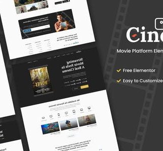 Cinemo - Video Streaming Website Elementor Template Kit