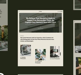 Citro - Photography & Portolio Elementor Template Kit