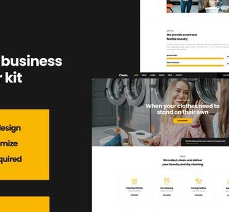 Cleaner - Laundry Business Elementor Template Kit