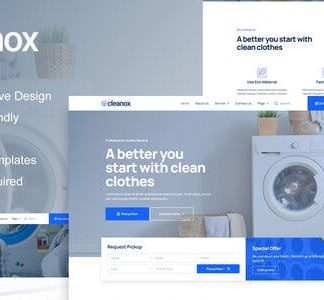 Cleanox - Laundry Service Elementor Template Kit