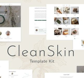 CleanSkin | Handmade Organic Soap & Natural Cosmetics Template Kit