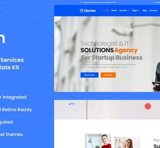 Cloven - IT Solutions & Services Company Elementor Template Kit