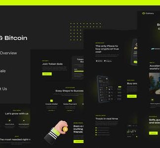 Coinary - Blockchain Cryptocurrency & Bitcoin Elementor Template Kit
