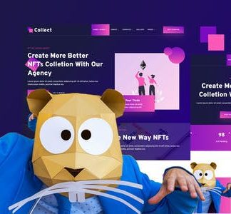 Collect - NFT Design Agency Services Elementor Template Kit