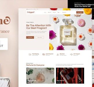 Cologne – Perfume & Fragrance Elementor Template Kit
