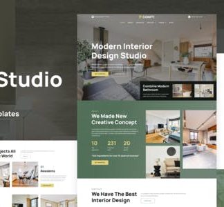Comfy - Interior Design Studio & Architecture WordPress Elementor Template Kit
