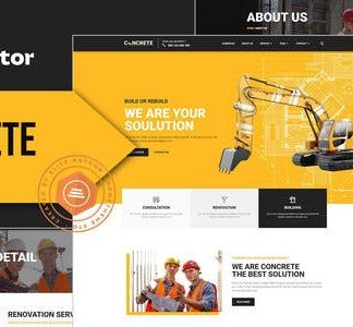 Concrete - Construction Elementor Template Kit