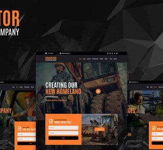 Concretor - Real Estate Construction Elementor Template Kit