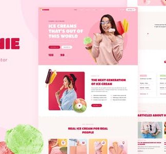Connie - Ice Cream Shop Elementor Template Kit