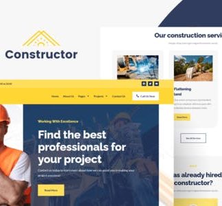 Constructor - Construction & Repair Elementor Template Kit