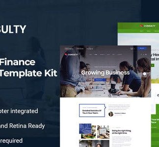 Consulty - Finance Consulting Elementor Template Kit
