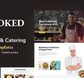 Cooked - Catering & Restaurant Website Elementor Template Kit