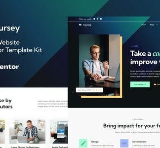 Coursey - Online Courses Elementor Template Kit