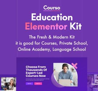 Courso - Online University & Courses Elementor Template Kit