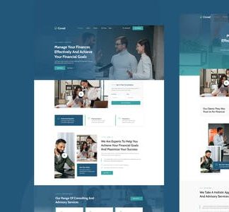 Covad - Financial Consulting & Advisory Services Elementor Template Kit