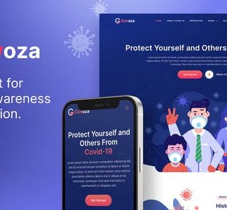 Covoza – Covid-19 Awareness & Prevention Elementor Template Kit