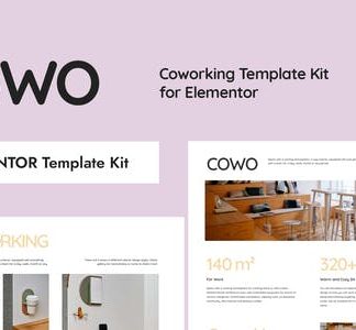 COWO - Coworking Elementor Template Kit