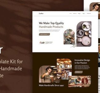 Craftur - Craftsman & Handmade Products Elementor Template Kit