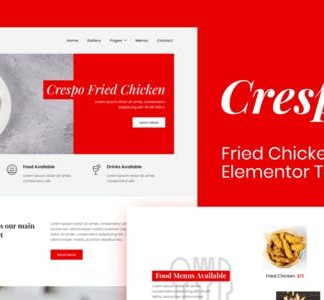 Crespo - Fast Food Restaurant Elementor Template Kit