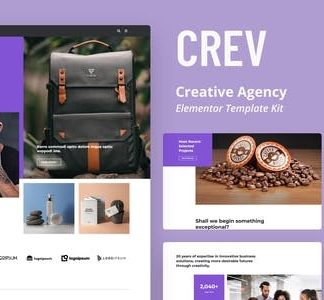 Crev -  Creative Agency Elementor Template Kit