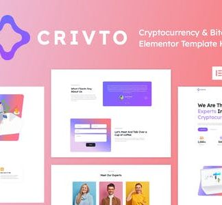 Crivto - Cryptocurrency & Bitcoin Elementor Template Kit