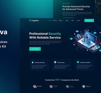 Cryptiva – Cyber Security Services Elementor Template Kit