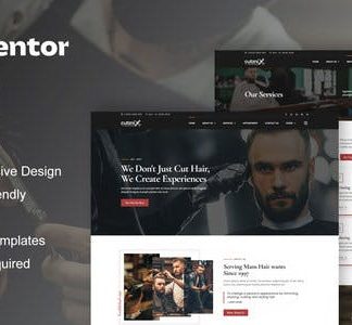 Cutznix - Barbershop & Hair Salon Elementor Template Kit