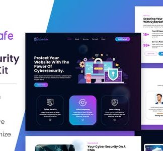 CyberSafe - Cyber Security Service Elementor Template Kit