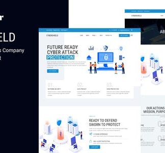 Cybershield - Cyber Security Services Company Elementor Template Kit