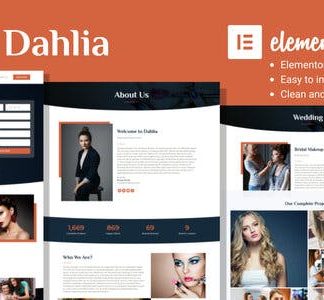 Dahlia - Beauty Business Elementor Template Kit