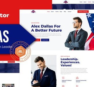 Dallas - Political Candidate Leader Elementor Teamplate Kit