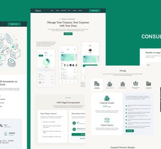 Dana - Banking and Finance Consulting Elementor Template Kit