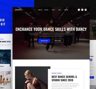 Dancy – Dance School & Studio Elementor Template Kit
