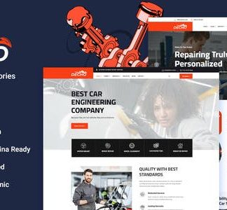 Decho - Car Repair Mechanic Elementor Template Kit