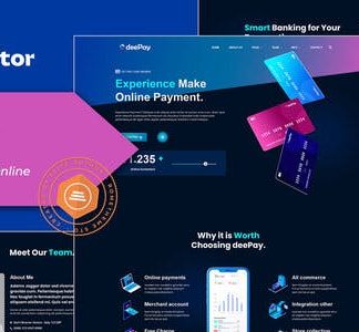 DeePay - Card Payment & Online Banking Elementor Template Kit