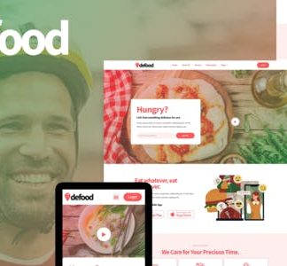 DeFood - Food Delivery Elementor Template Kit