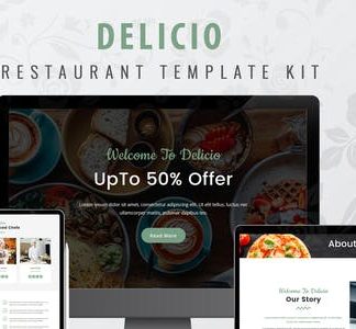 Delicio - Restaurant WordPress Template Kit