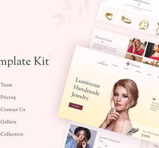 Demera - Jewelry Manufacturer & Store Elementor Template Kit