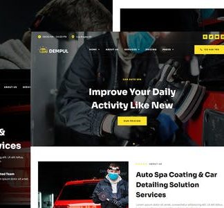 Dempul - Car Auto Spa & Detailing Services Elementor Template Kit