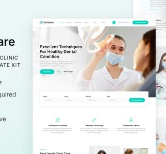 Dentcare – Dentist & Dental Clinic Elementor Template Kit